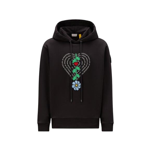 Moncler Genius X Jw Anderson Black Hoodie Sweater Size XXL - Picture 1 of 5